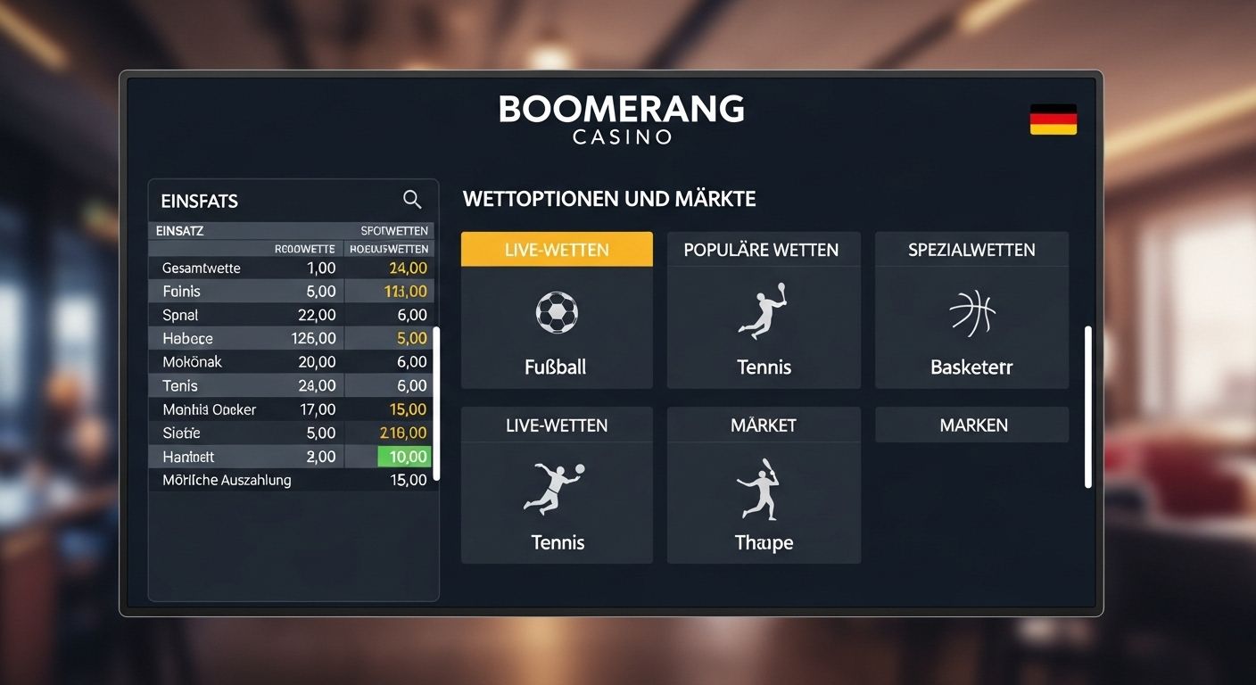 Wettoptionen und Märkte betting platform